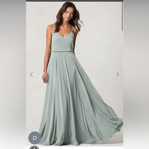 Jenny Yoo Inesse Dress Morning Mist - Picture 6 of 8